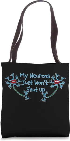 Funny Neurons Design Neuroscience Neurology Student Tote Bag