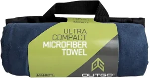 Gear AID Quick Dry Microfiber Towel for The Gym, Travel and Camping, Navy, Large, 30"x50"