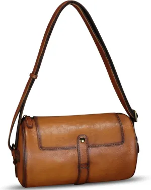 Genuine Leather Crossbody Bag Vintage Handmade Shoulder Purse Retro Satchel Travel Daypack Sling Bag