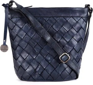 Genuine Leather Crossbody Sling Bag for Women - Trendy Casual Office Bag with Adjustable Strap