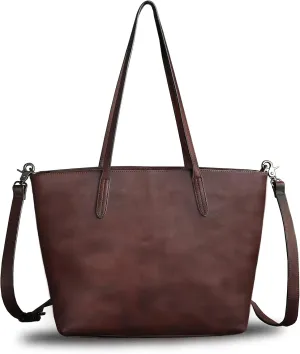 Genuine Leather Handbag Bag for Women Vintage Real Leather Shoulder Bag Purse Handmade Tote Bag Crossbody Bags