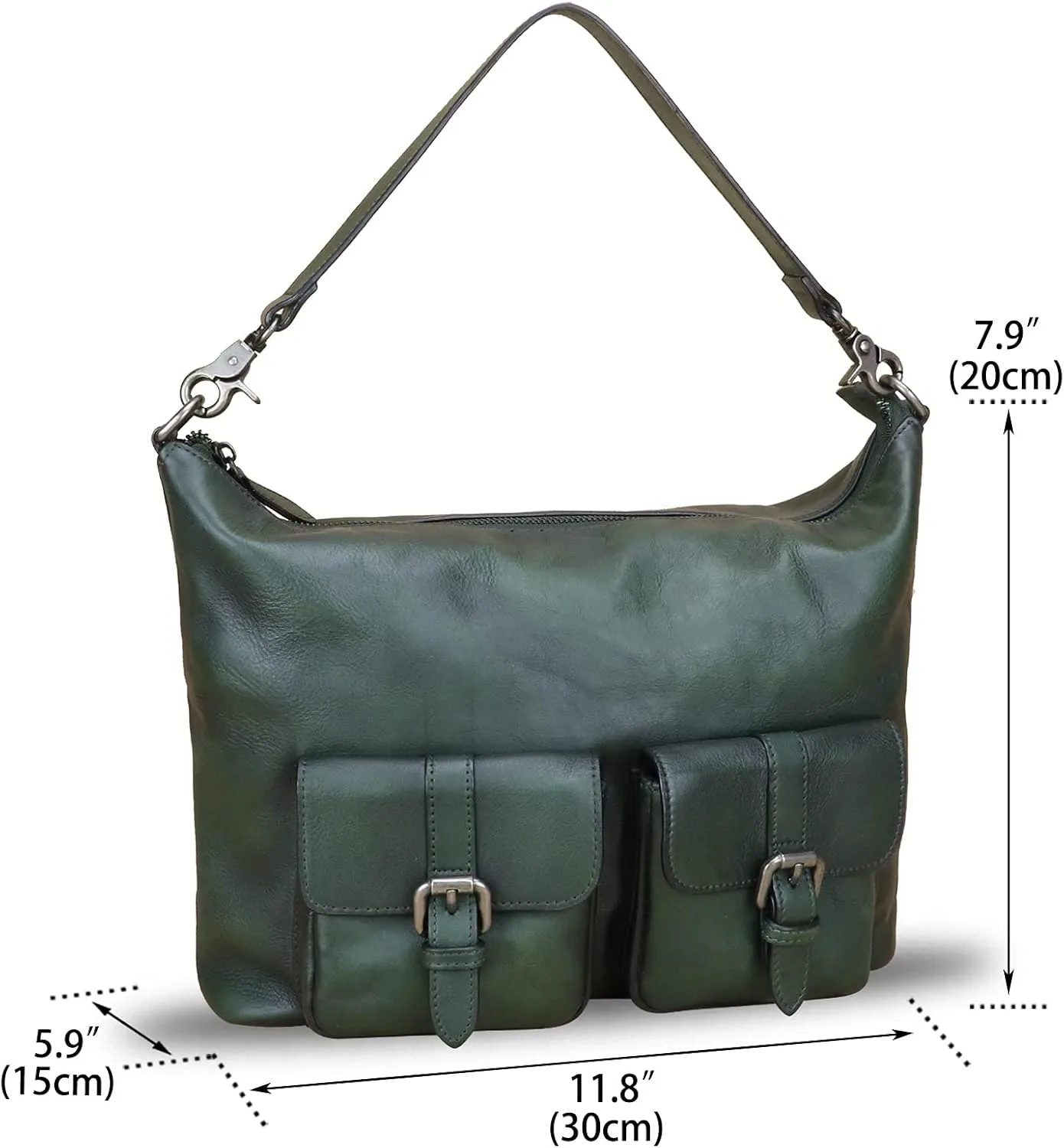 Genuine Leather Handbags for Women Handmade Purses Top Handle Shoulder Bags Vintage Style Real Leather Crossbody Hobo Satchel
