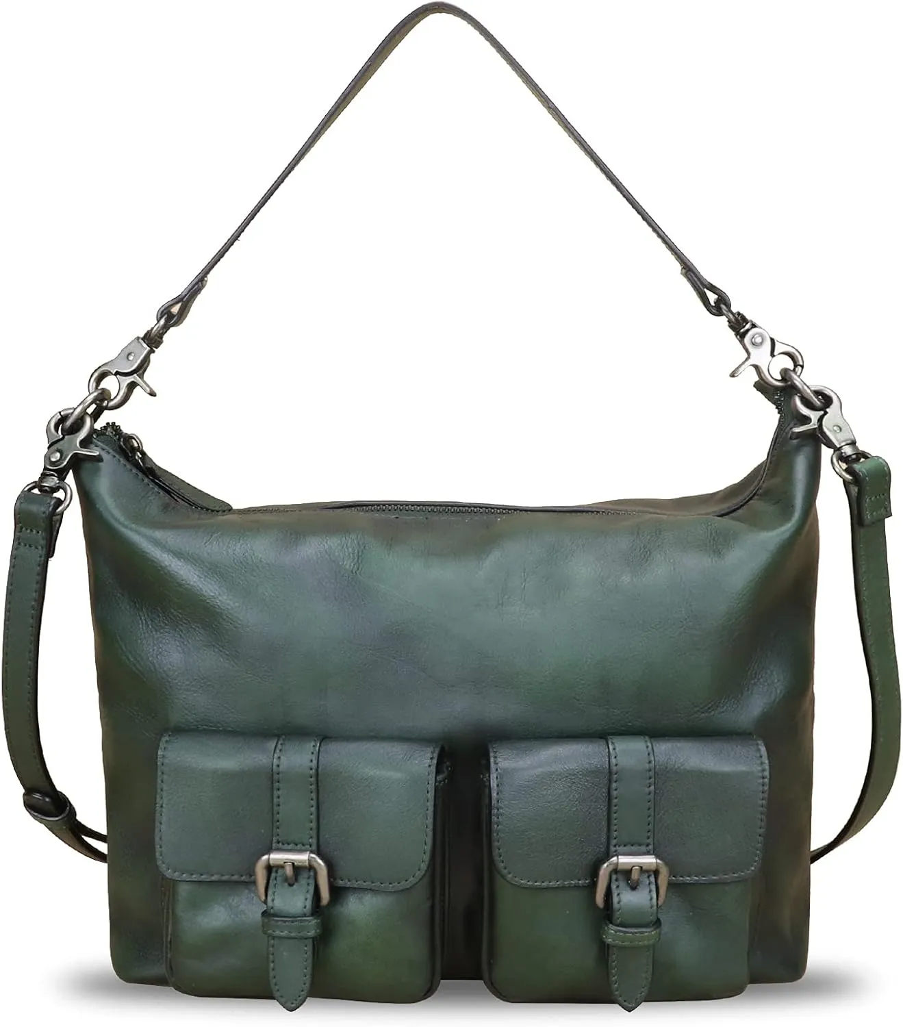 Genuine Leather Handbags for Women Handmade Purses Top Handle Shoulder Bags Vintage Style Real Leather Crossbody Hobo Satchel