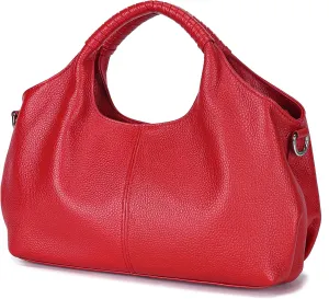 Genuine Leather Hobo Tote Bag Purses for Women
