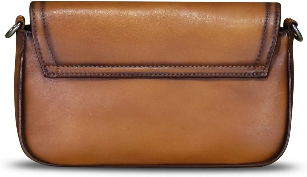 Genuine Leather Satchel for Women Vintage Handbag Purse Handmade Retro Crossbody Bag Purse Shoulder Bag