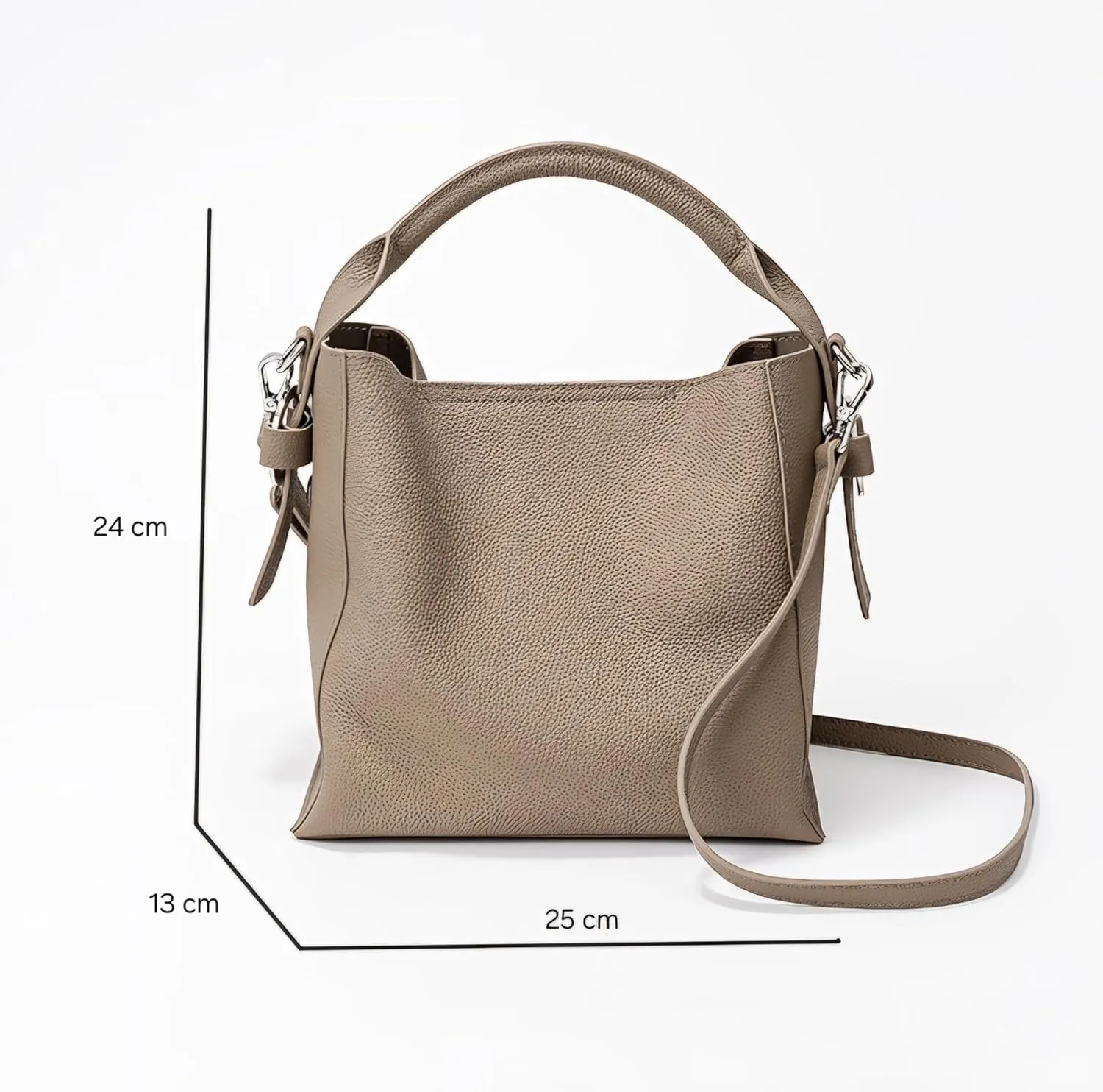 Genuine Leather Shoulder Bags Fashion Top-Handle Satchel Tote Handbags Crossbody Purse for Ladies