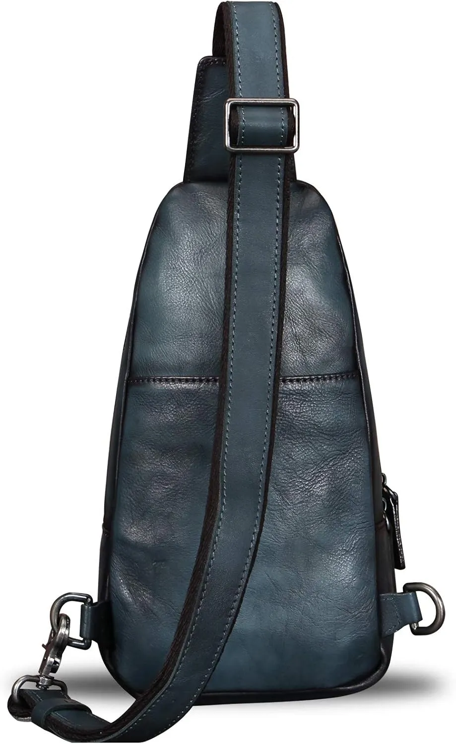 Genuine Leather Sling Bag - Vintage Sling Backpack for Men & Women - Fashion Shoulder & Crossbody Bag