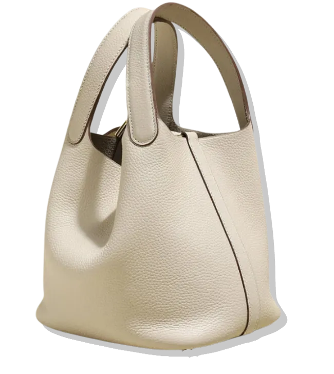 Genuine leather slouch bag