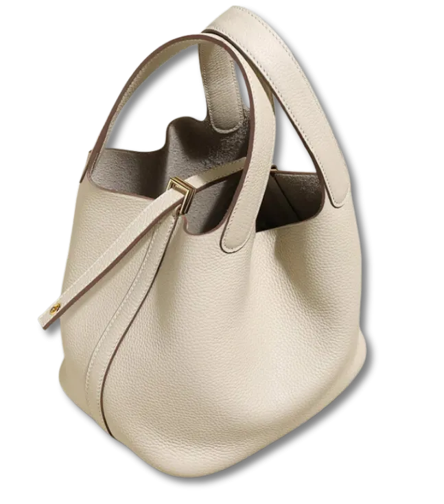 Genuine leather slouch bag