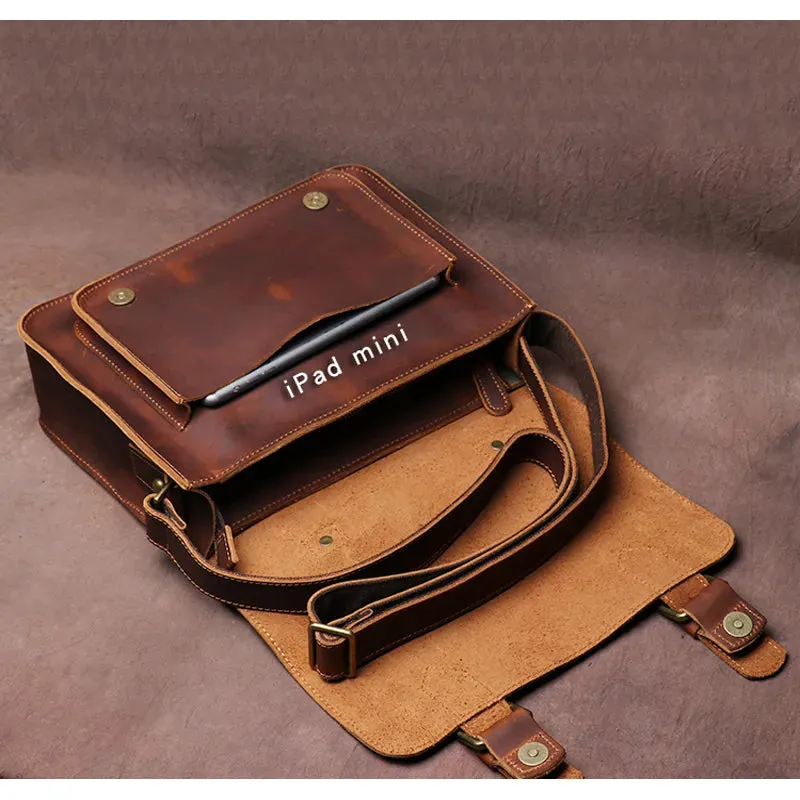 Genuine Leather Vintage Handbag For Men
