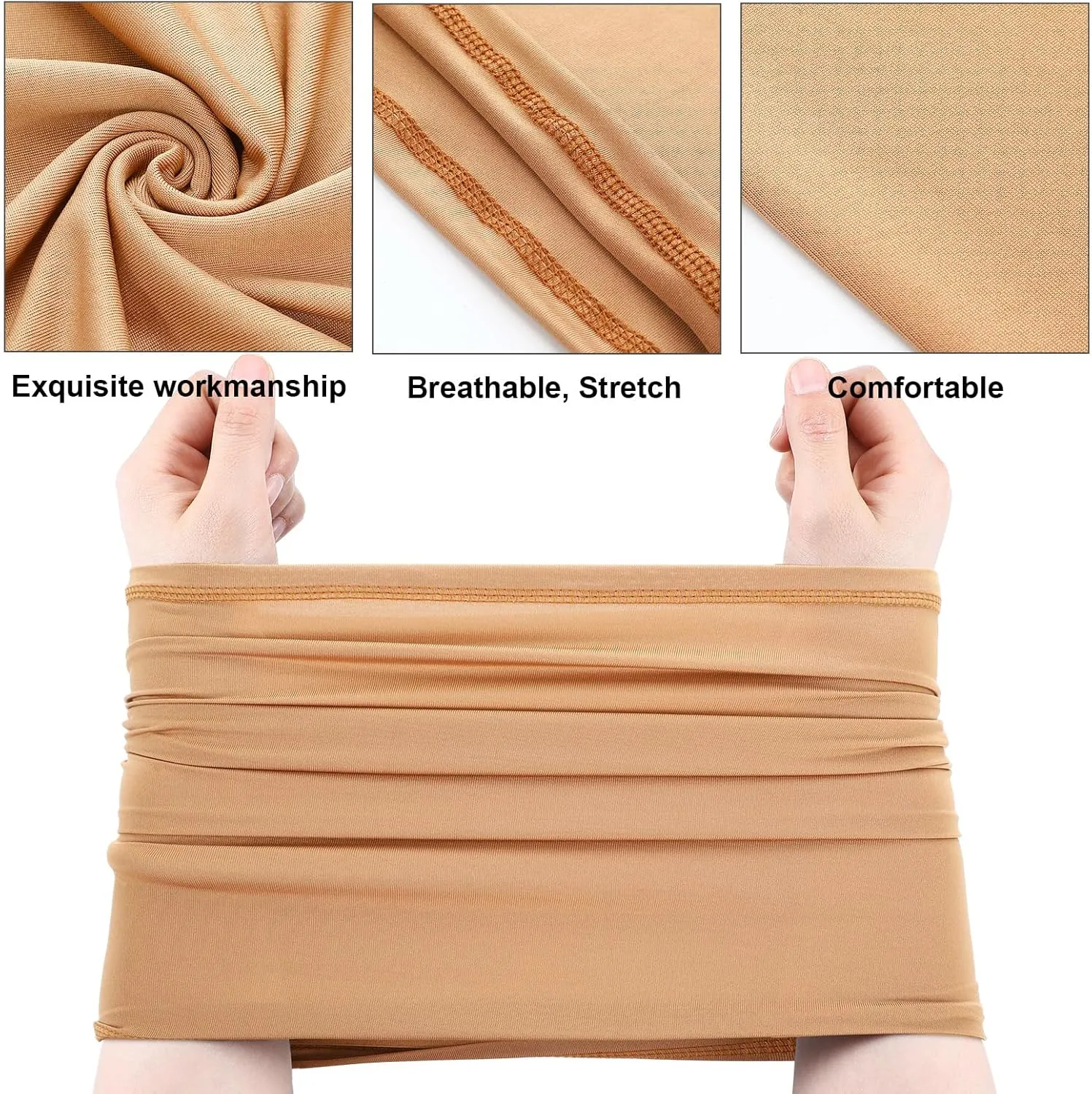 Geyoga 6 Pieces Summer UV Protection Cooling Neck Gaiter Face Clothing Neck Gaiter Mask Scarf Sunscreen Breathable Bandana