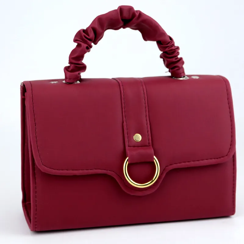 Girls Leather Handbags Small Flap Open Purse #22