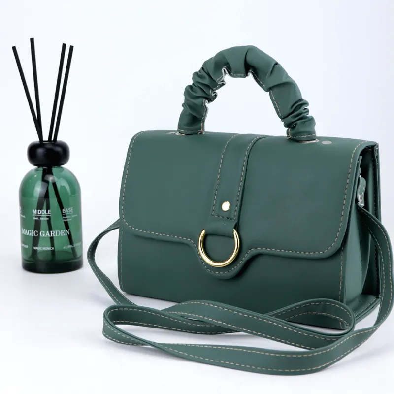 Girls Leather Handbags Small Flap Open Purse #22
