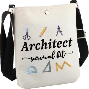GJTIM Architecture Gifts Architecture Student Gift Architect Survival Kit Zipper Pouch Makeup Bag for Architects (Survival Architect CB)