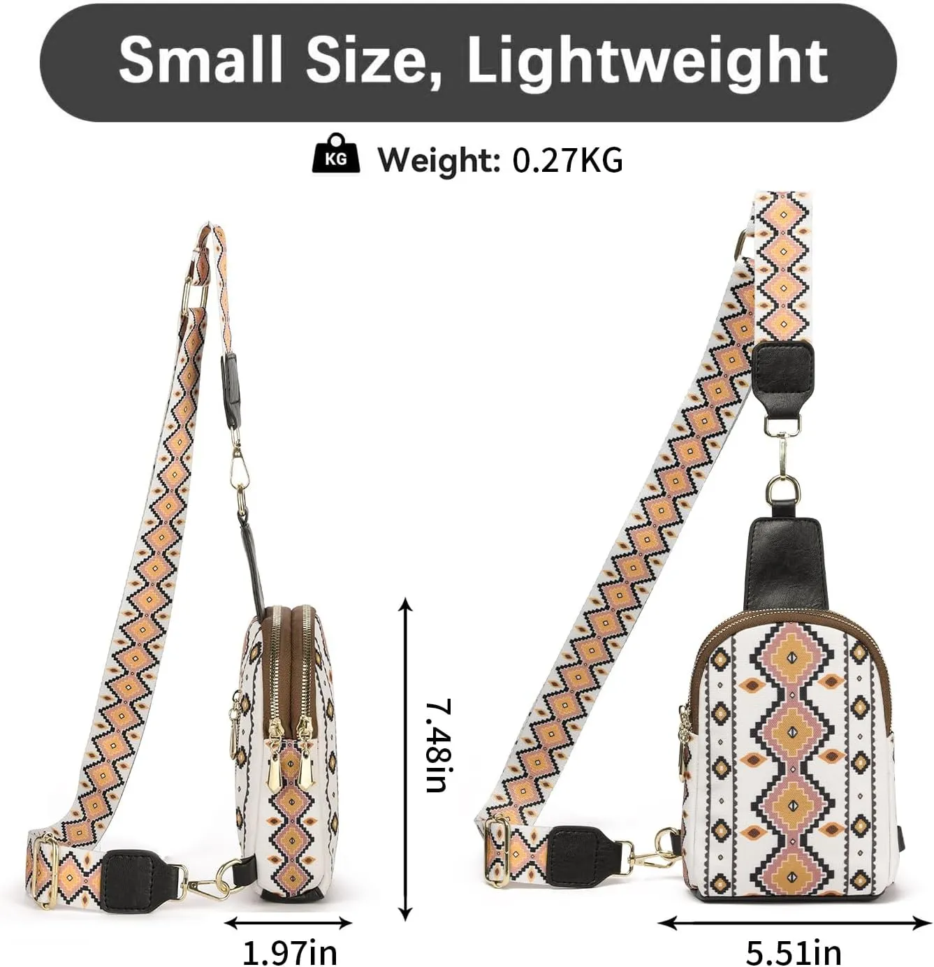 GOIACII Shoulder Bag Women Leather Sling Crossbody Bag