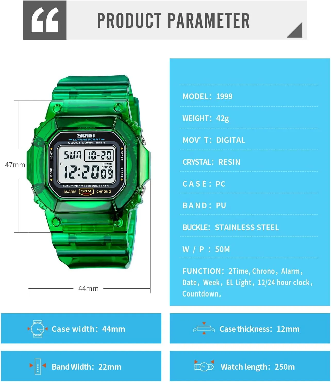 Gosasa Womens Watch Gradient Color Silicone Plating Digital Electronic Waterproof Sports Wristwatches Casual Watch Student Watches