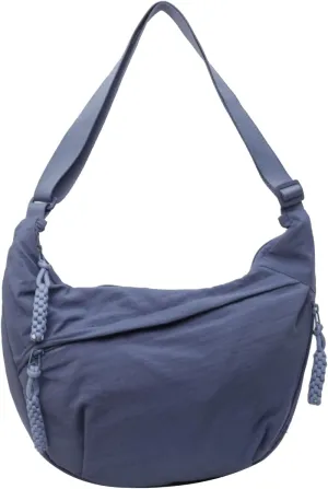 GRPKSSIB Nylon Crescent Bag Hobo Crossbody Bags Casual Sling Bag Slouchy Shoulder Bags Travel Messenger Bag for Women Men