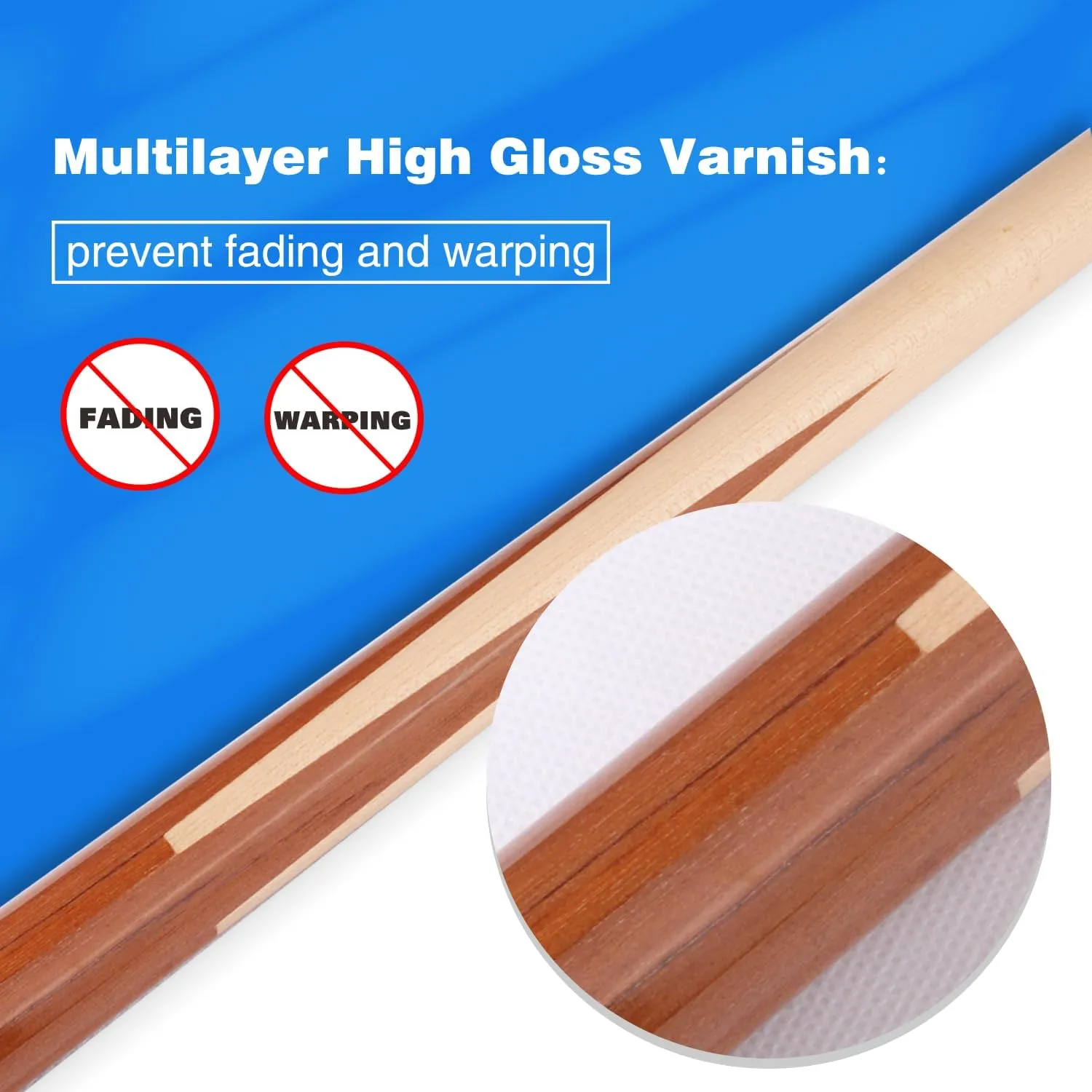 GSE Games & Sports Expert 36"/42"/48"/52"/58" 1-Piece Canadian Maple Billiard Pool Cue Sticks, Hardwood Billiard House Bar Pool Cue