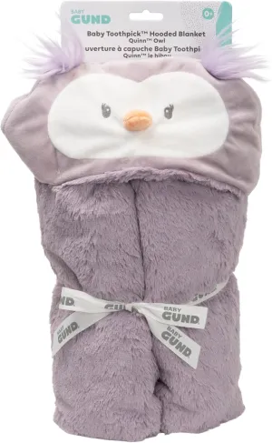 GUND Baby Lil’ Luvs Hooded Blanket, Quinn Owl, Ultra Soft Plush Security Blanket for Babies and Newborns