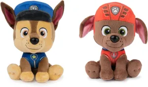GUND Paw Patrol 6" Plush Stuffed Animal Bundle of 2 Characters, Chase and Zuma