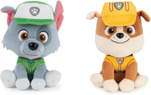 GUND Paw Patrol 6" Plush Stuffed Animal Bundle of 2 Characters, Rocky and Rubble