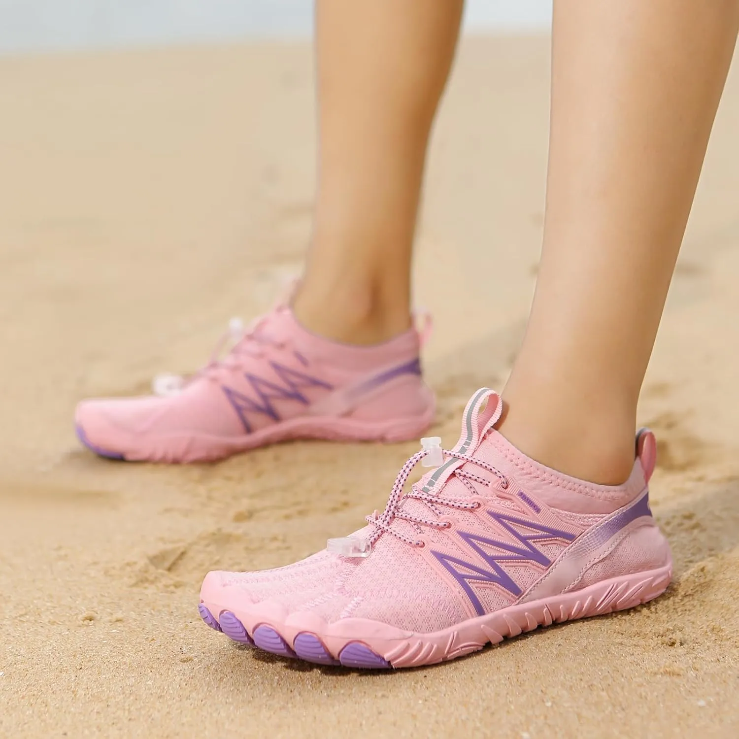 GUNIYIFS Walking Water Shoes Men Hike Barefoot Shoes Women Wide Toe Box Non-Slip Quick Dry Breathable Outdoor Athletic Footwear Beach
