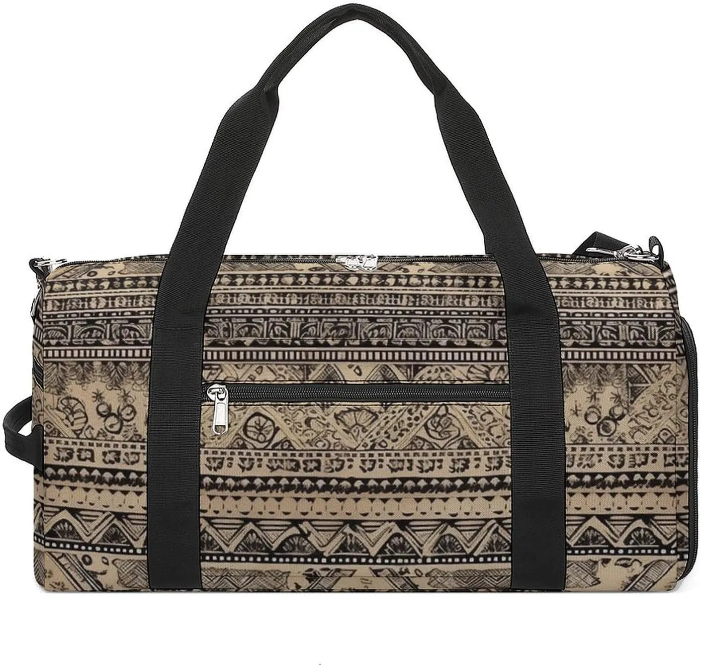Gym Bag Bronze And Black Printed Duffle Bag Yoga Bag Backpack Duffel Bag Small Gym Bag for Men And Women
