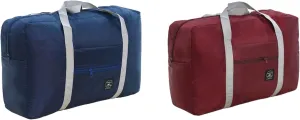 Gym Bag For Women, Foldable Travel Duffel Bag, Travel Duffel Bag, 𝑊𝑒𝑒𝑘𝑒𝑛𝑑𝑒𝑟 Overnight Bag, For Women, Travel (Dark Blue)