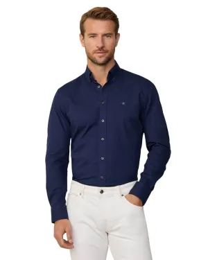 Hackett Ink Blue Essential GMD Oxford Shirt