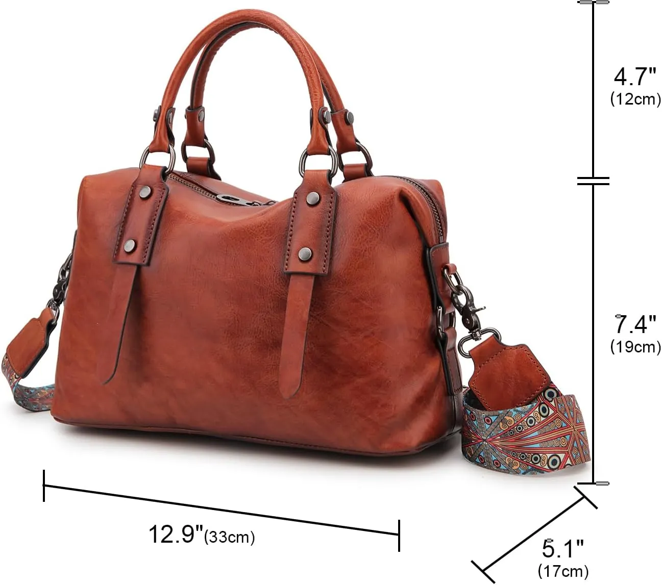 Handbags Genuine Leather Purses For Women Satchel Shoulder Bag Ladies Crossbody Tote Bags