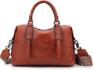 Handbags Genuine Leather Purses For Women Satchel Shoulder Bag Ladies Crossbody Tote Bags