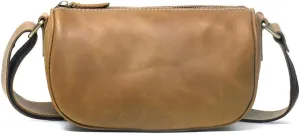 Handmade Single Vintage Shoulder Bag Cowhide Crossbody Bag Small Body Bag