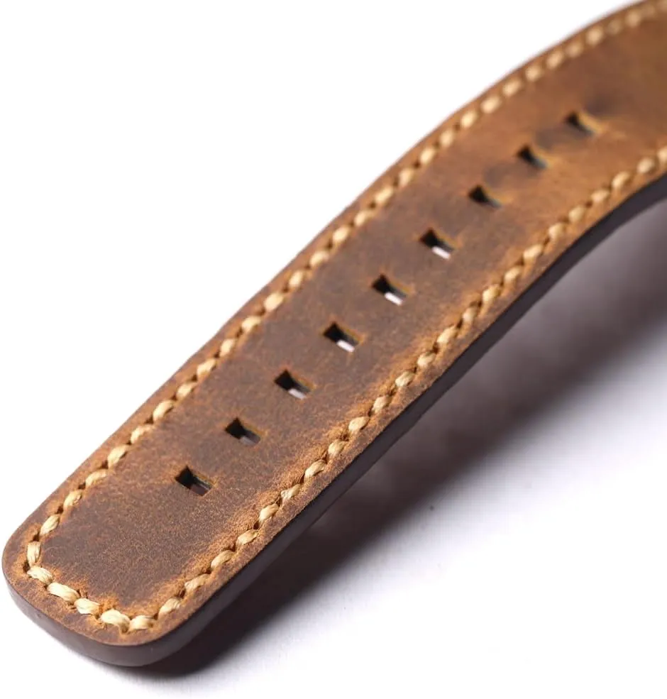 Handmade Vintage Cowhide Leather Strap Width Head Layer Bracelet For Seven Friday Retro Style watchband