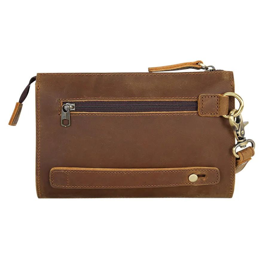 Handmade Vintage Slim Waterproof Leather Wallet