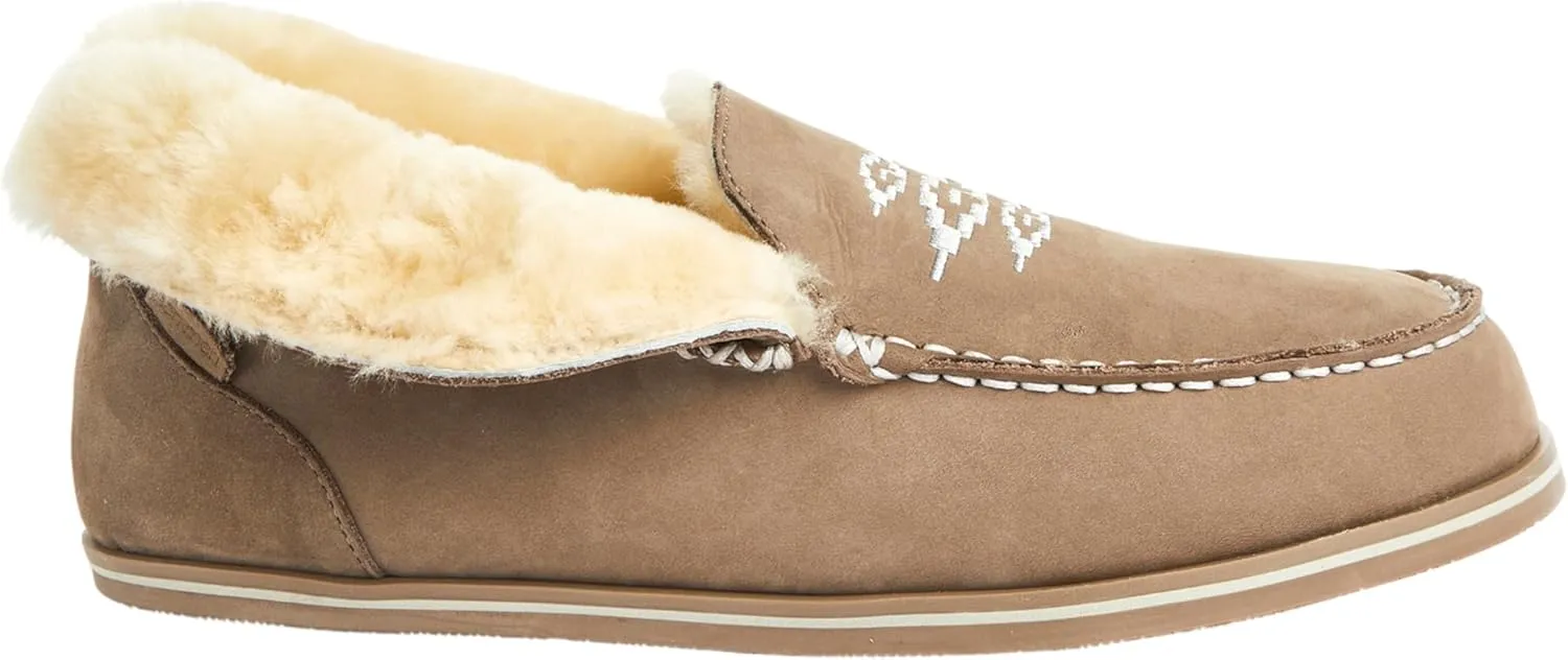 Hari Mari- Alta- Women’s Premium Nubuck Leather Indoor/Outdoor Slippers- High Pile Shearling Lining, Memory Foam Footbeds, Rubber Outsoles