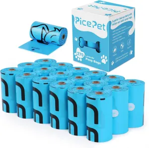 Heavy Duty Dog Poop Bags Rolls - Leak Proof Guaranteed, 270 Bags for Large Doggy, Puppy, Cat,Jumbo Size, Extra Large, Extra Thick & Extra Strong, 9" x 13" Lavender Scented, Made in PRC
