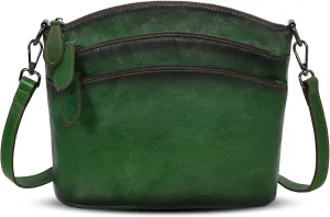 Multi-Layer Design Genuine Leather Travel Bags