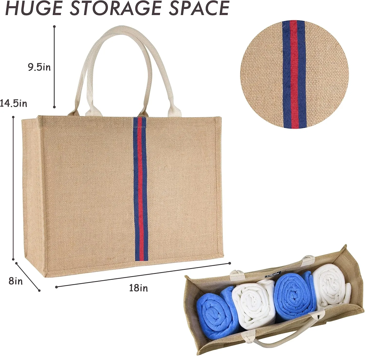 Hibala Woven Large Beach Bag Straw Bag Beach Tote Handmade Weaving Shoulder Bag Tassel Bag Handbag