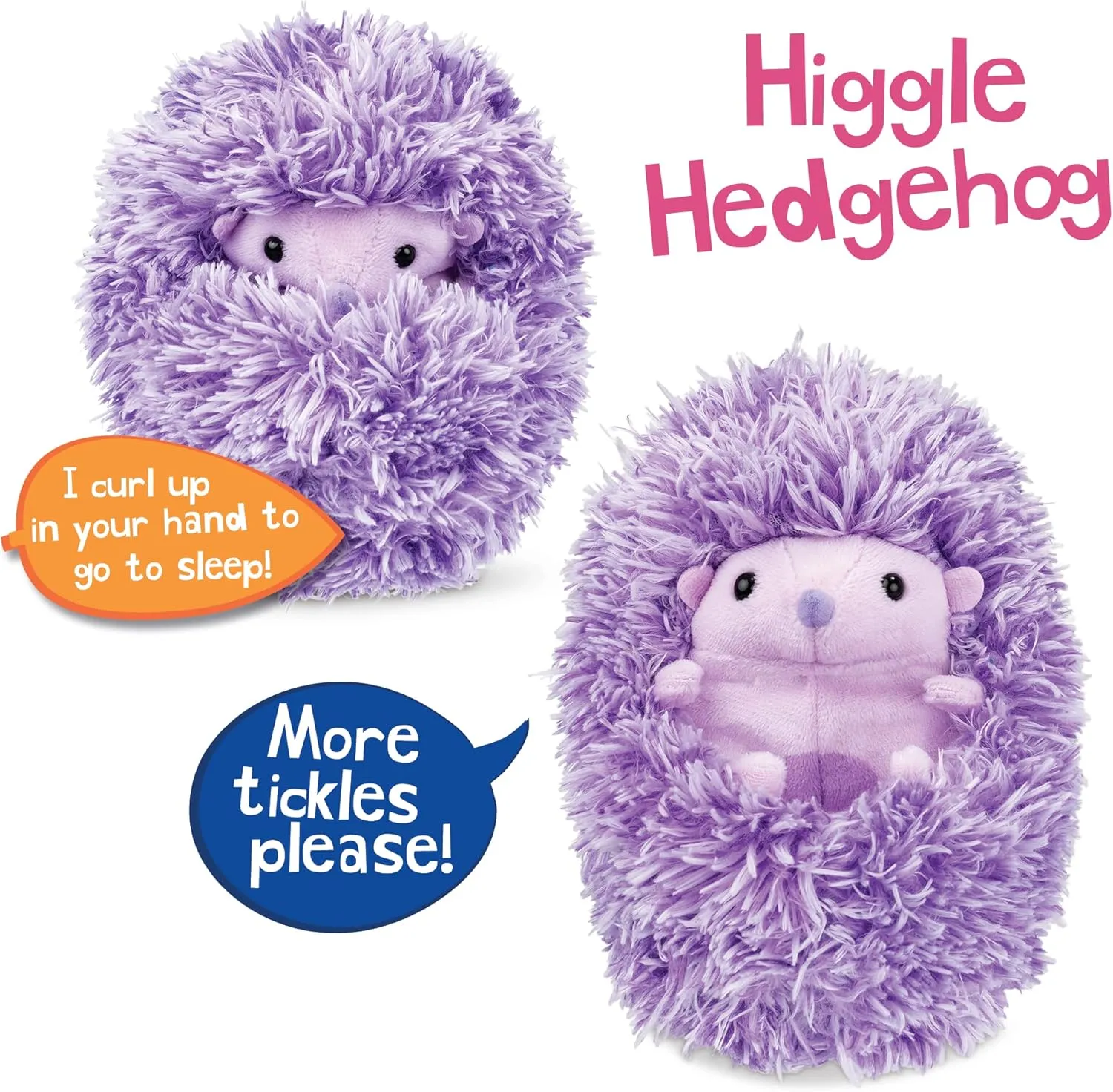 Higgle The Hedgehog - Interactive, Animated, Talking, Giggling Toy Pet, Over 50 Sounds, 5" Plush - New 2023 - Best Birthday Toy Gifts for Boys and Girls