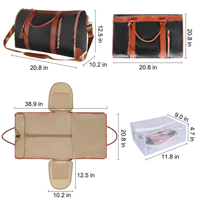 High Capacity Travel Handbag, Multi-Function Organizer