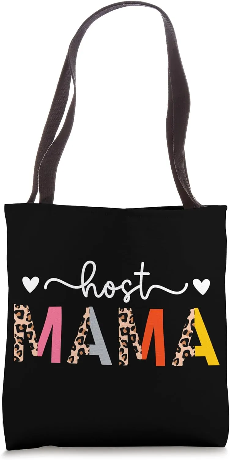 Host Mama Leopard Host Mom Host Family Exchange Student Tote Bag