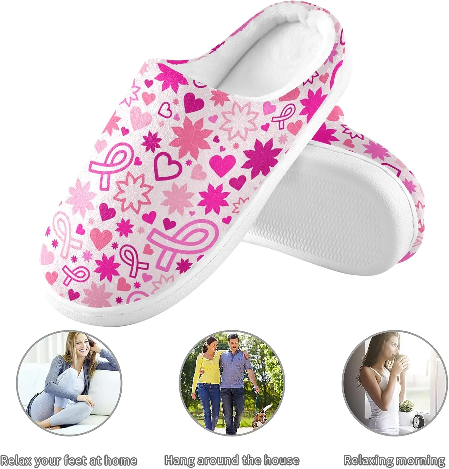 House Slippers Non Slip Home Slippers Casual Shoes Bedroom Travel for Men Women