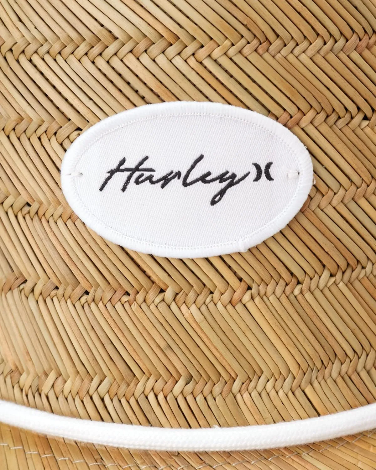 Hurley Women's Straw Hats - Real Straw Hat Medium Brim and Adjustable Chin Strap