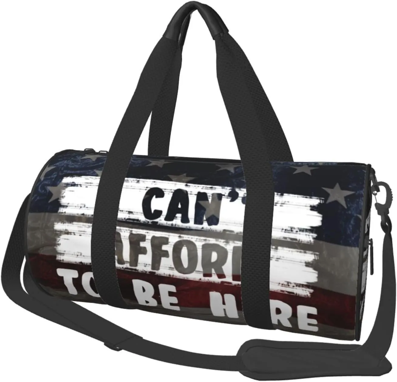 I Can'T Afford To Be Here Duffel Bag Gym Bag Travel Sports Tote Large Foldable Beach Swim Yoga0