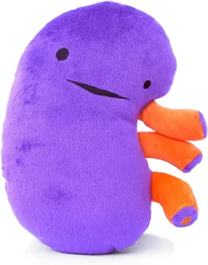 I Heart Guts Kidney Plush - 9" Educational Kidney Stuffed Animal - Transplant Gift for Family, Doctors & Nurses, Dialysis Patient