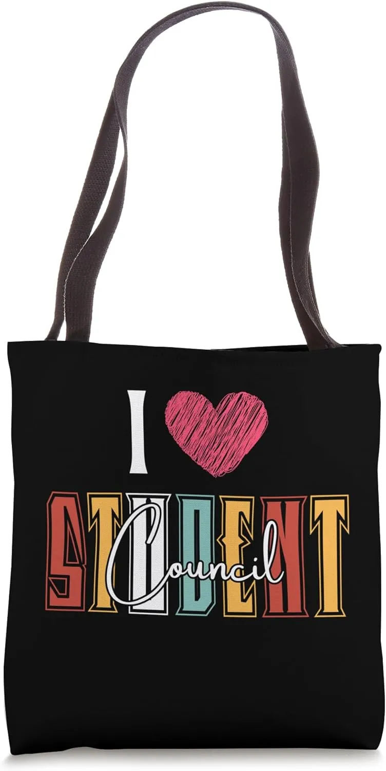 I Love Student Council for Teacher and Student Council Vibes Tote Bag