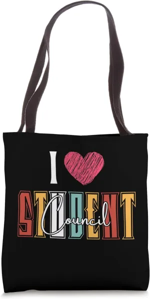 I Love Student Council for Teacher and Student Council Vibes Tote Bag