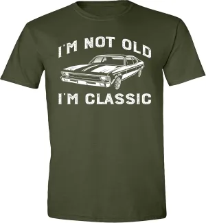 I'm Not Old I'm Classic Funny Car Graphic T-Shirt for Mens Womens Short Sleeve T Shirt
