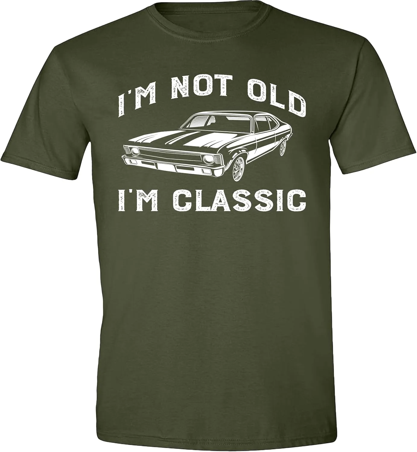 I'm Not Old I'm Classic Funny Car Graphic T-Shirt for Mens Womens Short Sleeve T Shirt