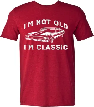 I'm Not Old I'm Classic Funny Car Graphic T-Shirt for Mens Womens Short Sleeve T Shirt